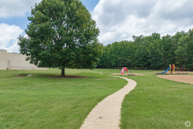 Oak Grove Central Elementary School has a small walking path.