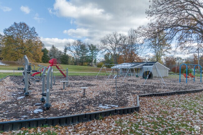 Children can enjoy the playground at Lakemore Waterworks Park.