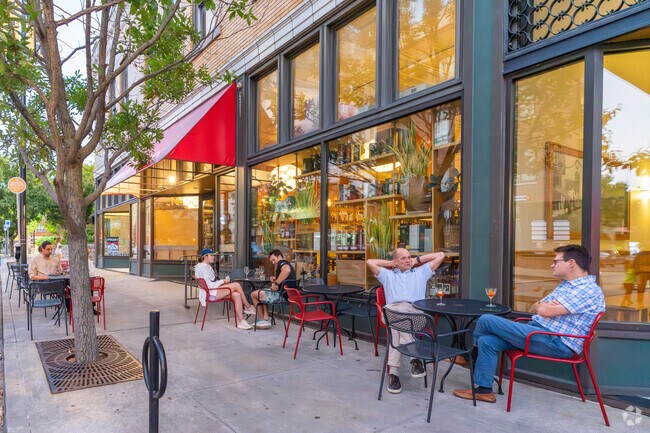 Have a relaxing drink downtown at Top Ten Wines near Southwest Hills.