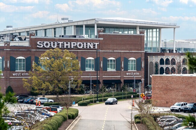 The Streets at Southpoint in Durham, is a shopping and dining destination near Woodcroft.