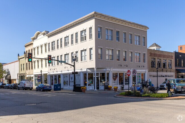 A Condo building in the Downtown Huntington area is one of the more common housing options.