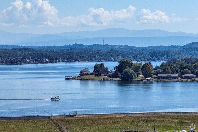 Enjoy views of the Smoky Mountains while boating on Fort Loudoun Lake.
