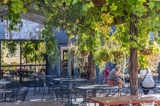 Enjoy a coffee and greenery at Forager Brewery & Cafe in Washington.
