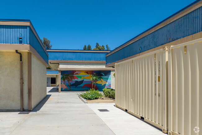 School art and school yard at Decker Elementary.