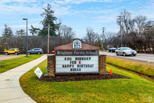Bingham Farms Elementary School offers a variety of programs that challenge children.