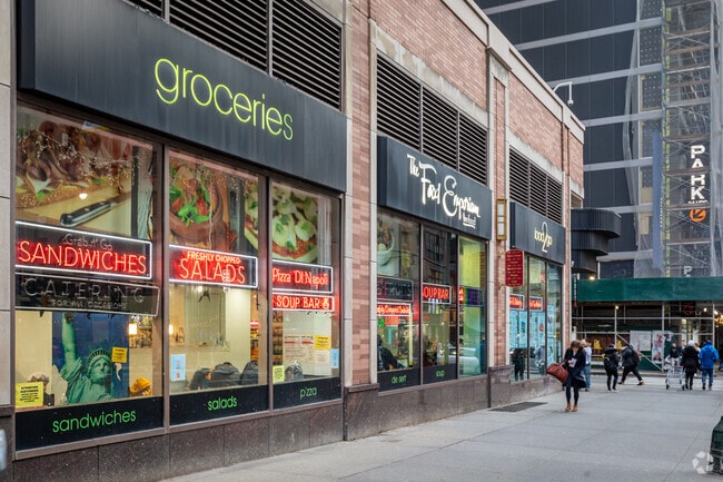 The Food Emporium offers groceries.