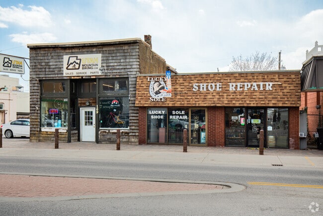Shopping at the retail stores of on Main Street in Lehi.