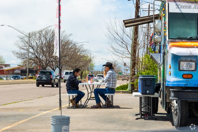 Food trucks are popular in Norfolk Glen, often serving up Mexican fare.