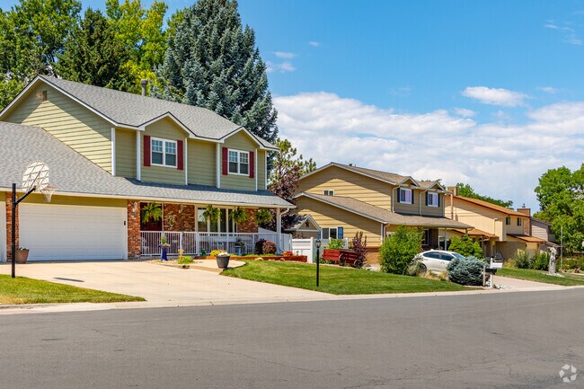 Colonial revival homes are popular in Acres Green.