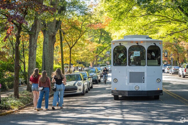 The free trolley runs throughout the Boulevard community, connecting several areas of Athens for PorchFest.