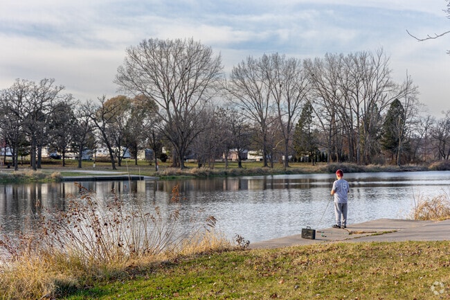 Oelwein’s City Park welcomes visitors with open spaces and amenities.