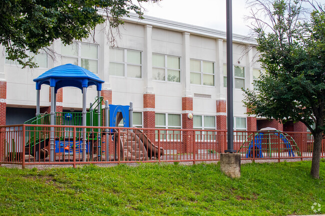 Kids love the playground at Kemp Mill Elementary.