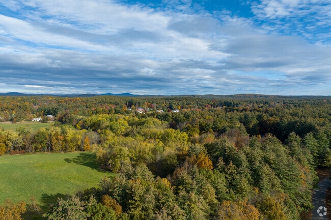 Aerial view of the Amherst neighborhood.