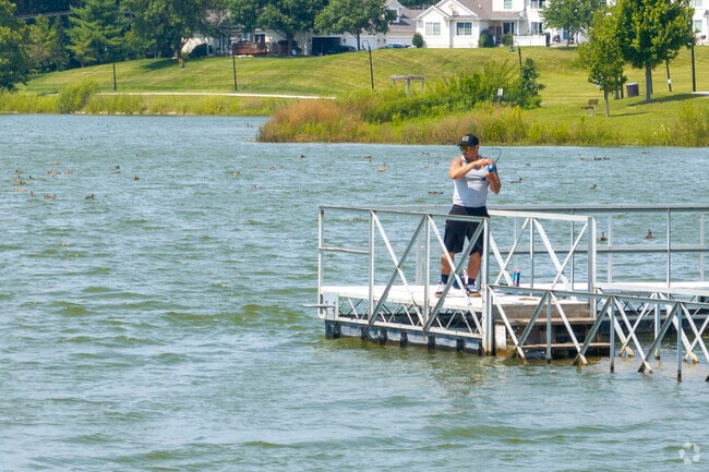 Valley High Manor residents enjoy fishing at Copper Creek Lake Park.