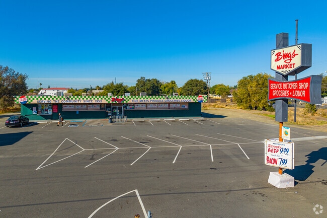 Residents of Robla love to visit Bings market for fine meats.