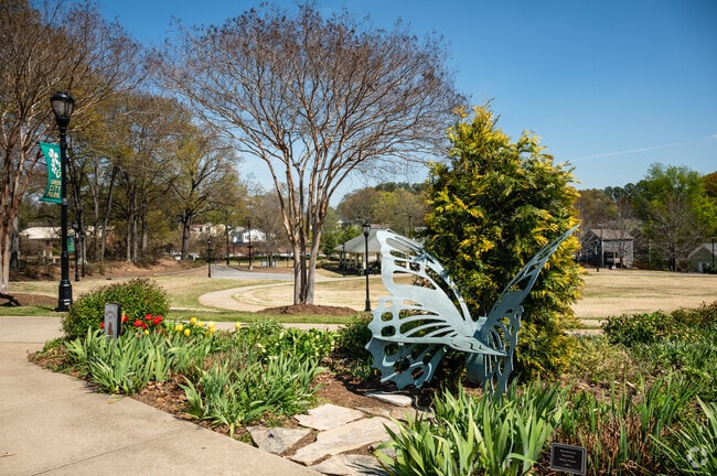 The Greer City Park has many great decorations and sculptures.
