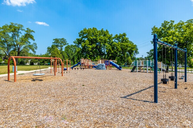 The expansive playground offers hours of fun for MLK Park visitors.