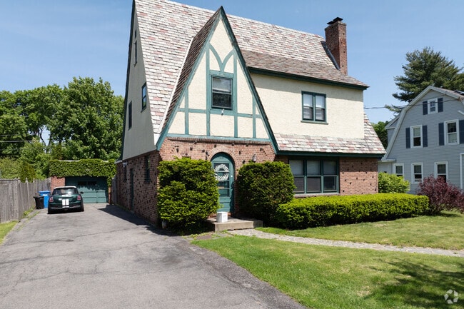 A lovely Tudor with a garage in the back is a great catch to have as a home.