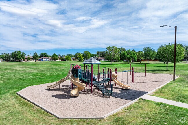 Northridge Park in Ridge has a large grassy field and children's playground.