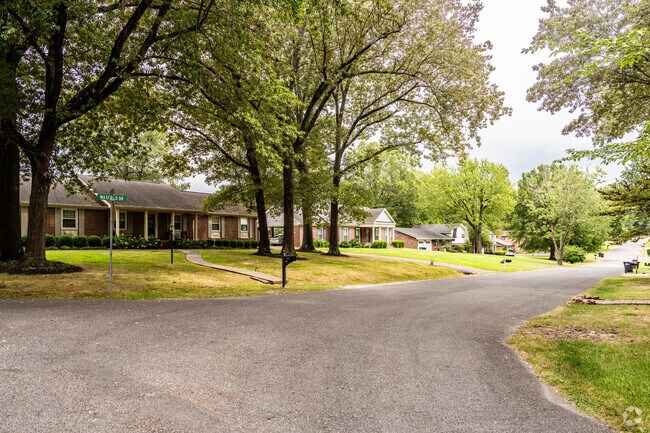 Midcentury Ranch homes are common in the Hickory neighborhood.