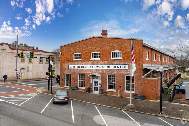 Griffin is where the Griffin Regional Welcome Center provides historical exhibits and travel information.