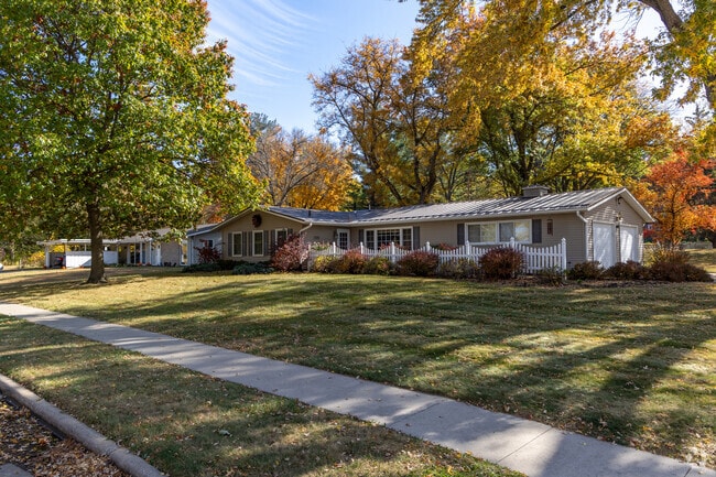 Normandy’s ranch-style homes offer timeless charm and cozy living near the Iowa River.