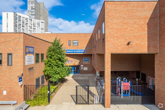 Greeley Elementary School is one of the schools children from Wrigleyville can attend.