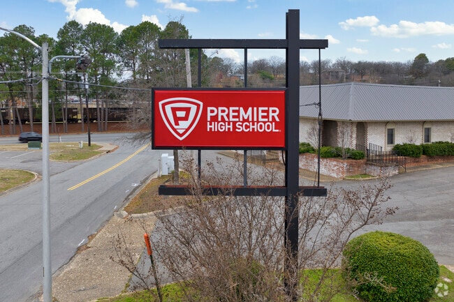 Premier High School of NLR pride can be seen around campus.