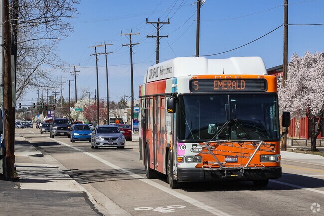 Catch the bus at Emerald street in Central Rim.