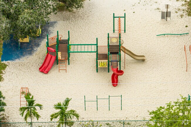 Oakridge Elementary School, in North Central Hollywood, has colorful slides for students.