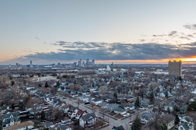 A view towards downtown Minneapolis in the Windom Park neighborhood.