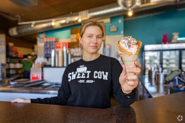 Indulge in Sweet Cow's delightful ice cream in Louisville, Colorado, where handcrafted flavors and a charming parlor atmosphere create the perfect spot for a sweet treat and joyful memories.