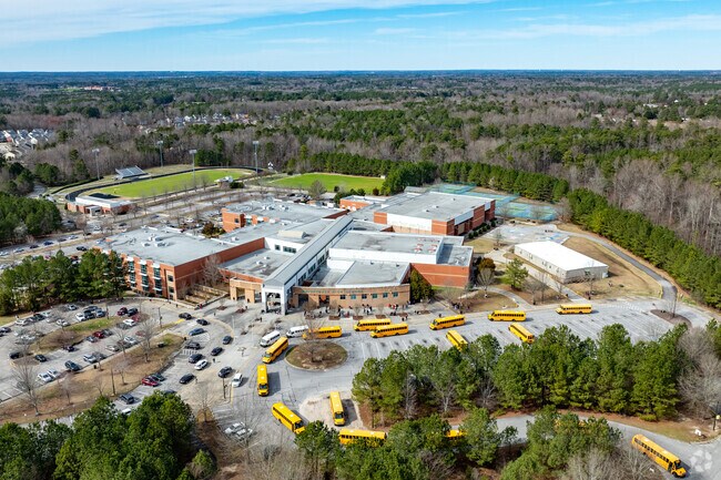 Knightdale, NC's Knightdale High School serves over 1600 students.