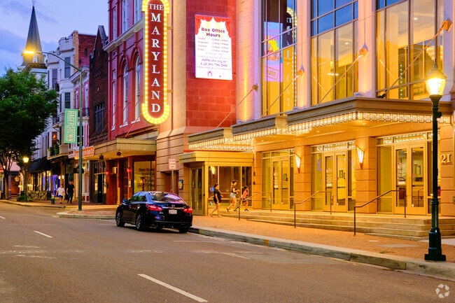 The Maryland Theatre hosts live shows in downtown Hagerstown.