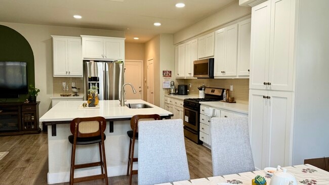 Kitchen- Tall cabinets. Spacious!
