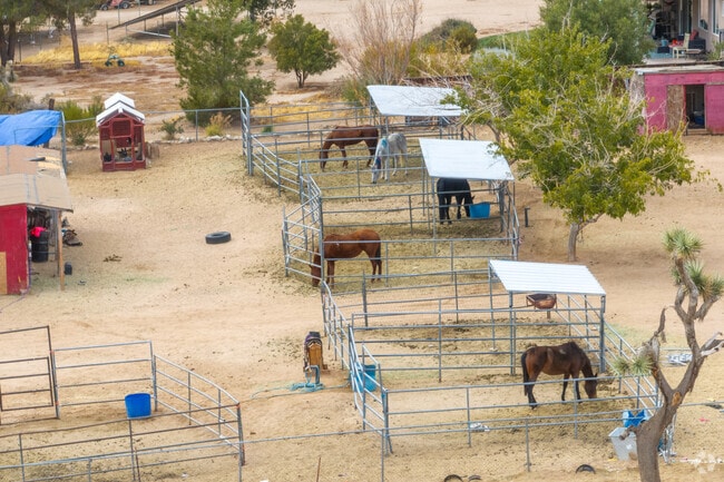 Some neighborhoods in Hesperia have large lots perfect for keeping horses.