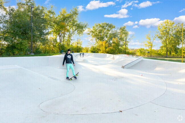 Mound’s skate park welcomes skaters of all skill levels year-round.