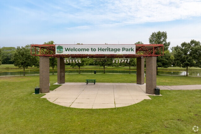 Heritage Park in Canton has many amenities. One of them is an outdoor amphitheater.