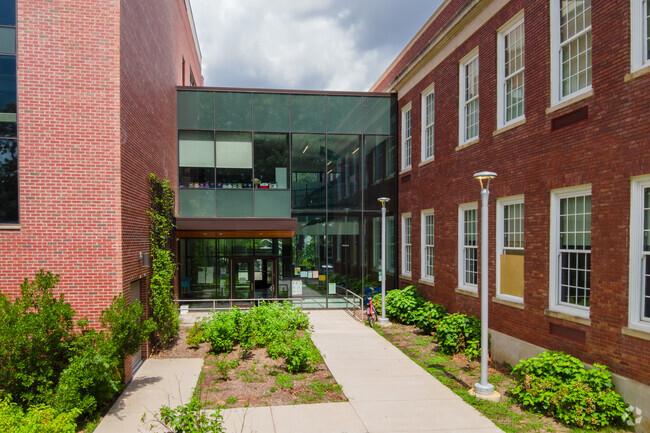 Back entrance to Kimball Elementary School in Washington DC.
