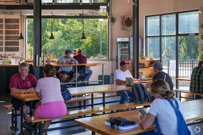 Local breweries provide gathering spots in Goshen Downtown Historic District.