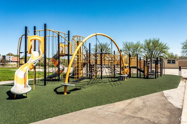The Blackburn Elementary School playground is fun for students during recess.