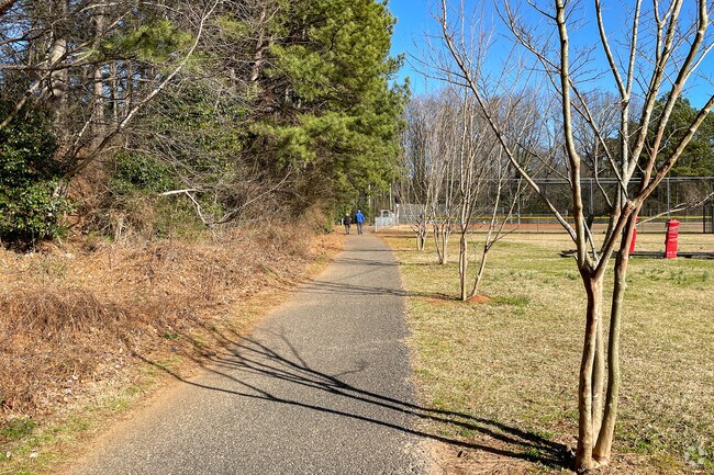 Honeysuckle Park walking path.