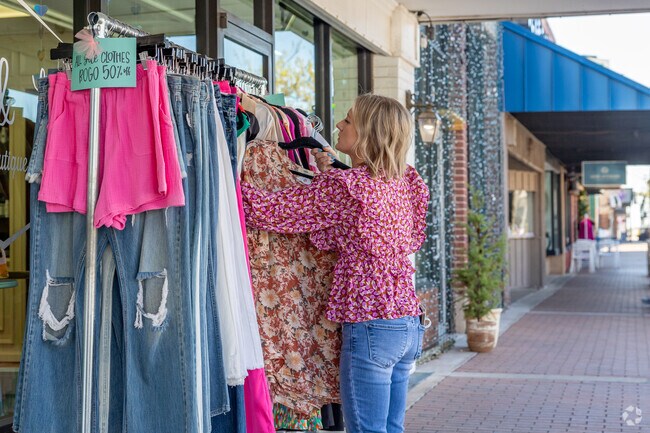 Shoppers flock to Chitwood Park for their retail fix.