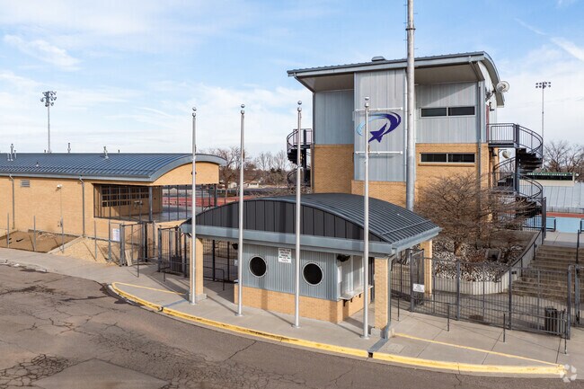 Jeffco Stadium’s gated entrance in Creighton leads to football games and local events.