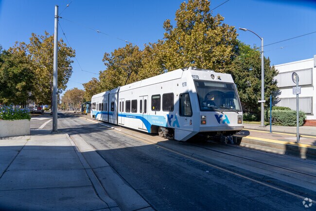 Hop on the light rail at First Street for an easy commute from Japantown.