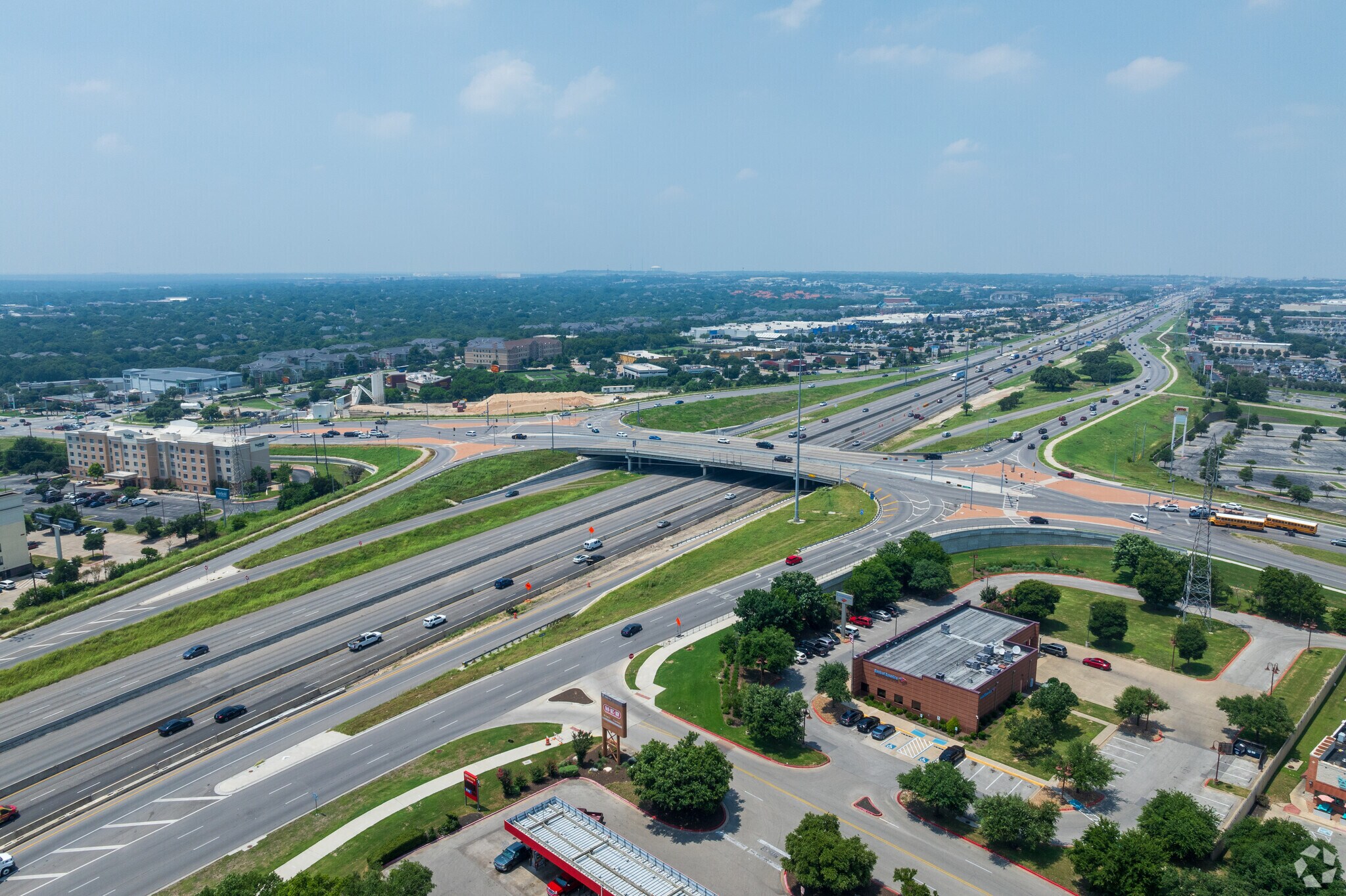 Walnut Creek Park situated between I-35, MoPac Expressway.