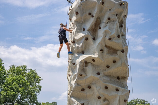 Test your climbing skills at the climbing wall at Monmouth County Fair
