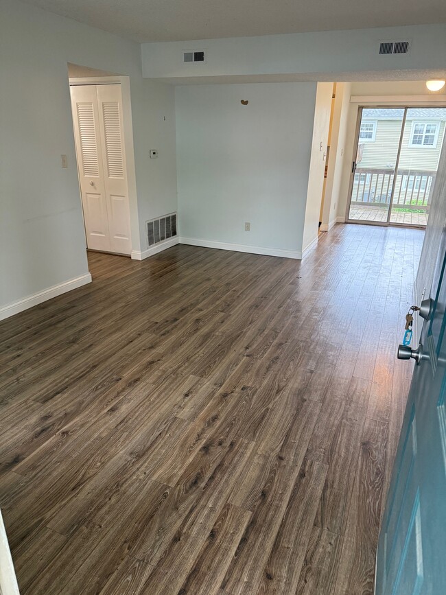 View from Front Door into Living Room and Dining Room