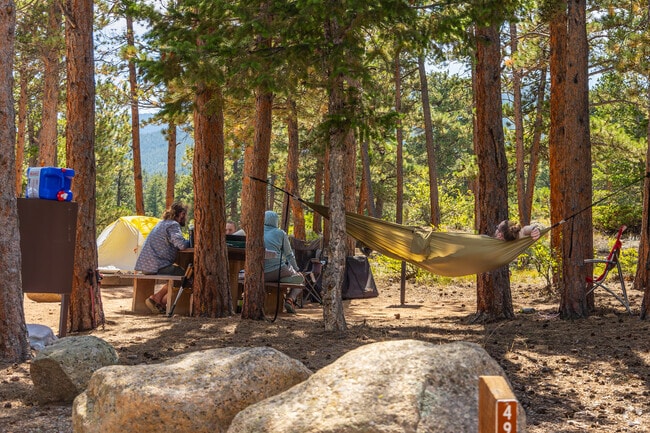 There are plenty of camping spots around Allenspark, including Olive Ridge Campground.