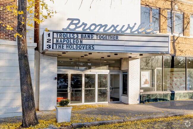 Bronxville Cinema is a small theater located across from Bronxville's Metro North Station.